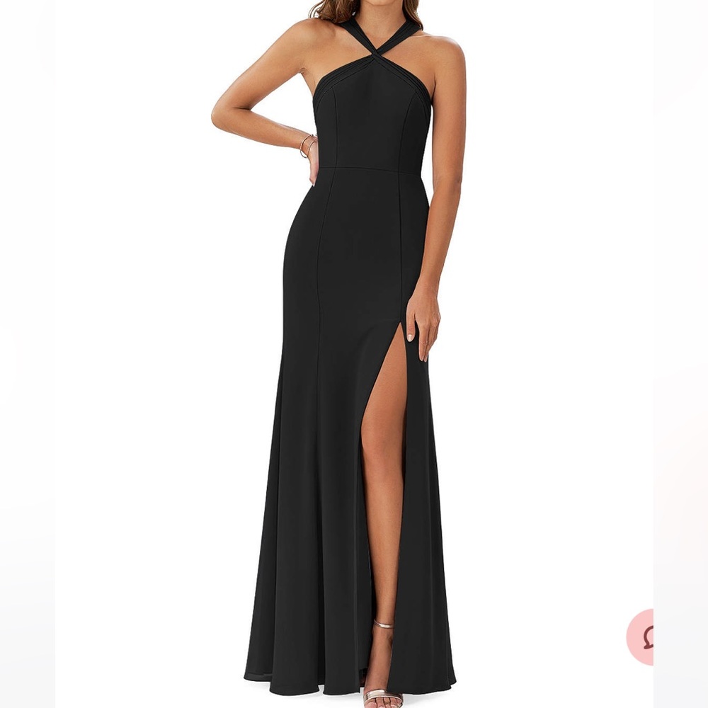 Azazie Black Dress